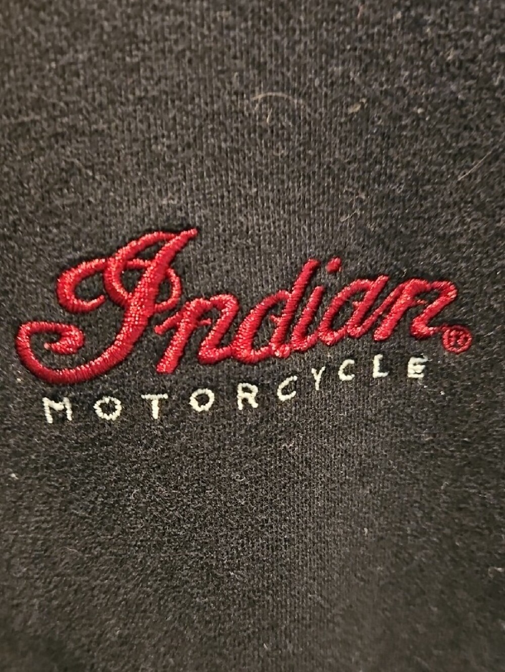 Indian Motorcycle Men’s Black Jacket with Red & White Shoulder Stripes - Picture 6 of 10